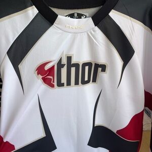 Thor Black and White Racing Jersey